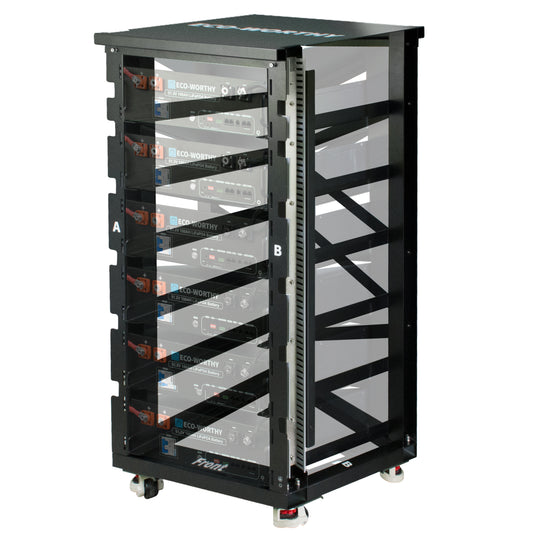 Eco - Worthy 6 - Layer 19 Inch Rack for Server Rack Battery - eco - worthy - uk