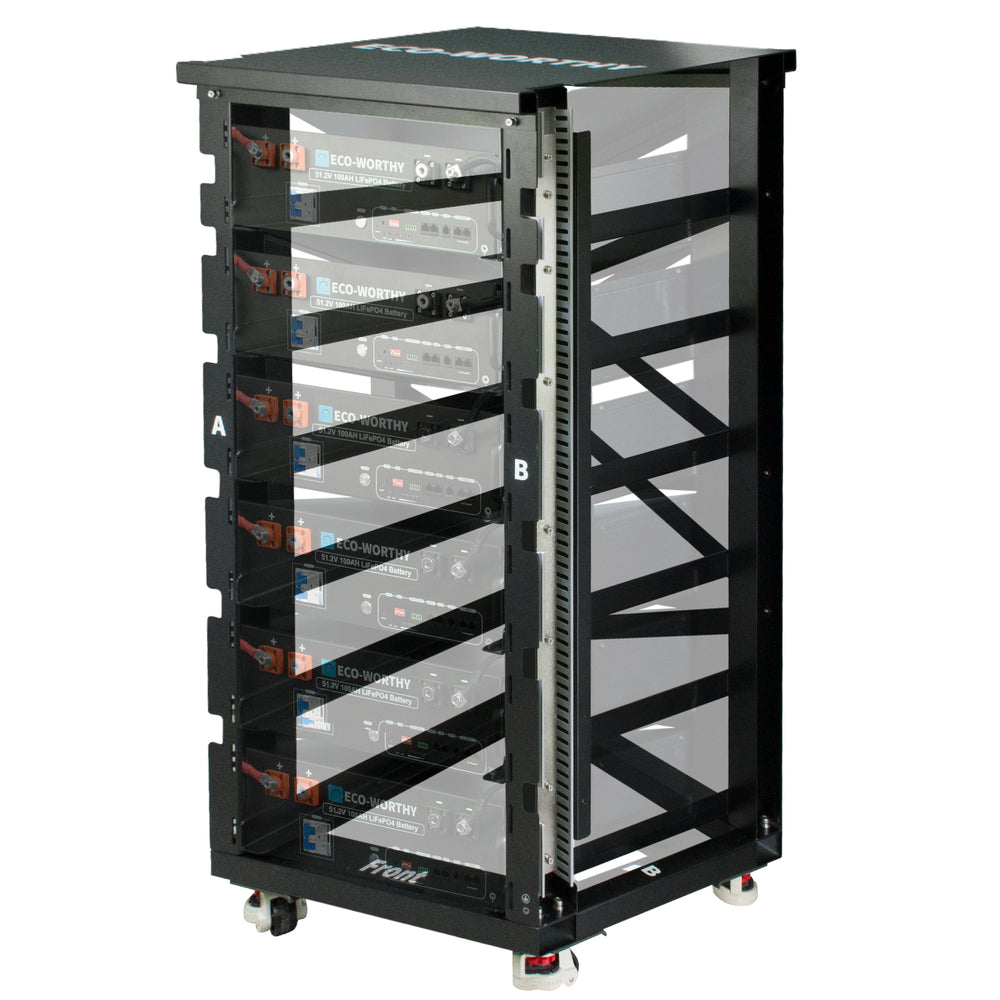 Eco - Worthy 6 - Layer 19 Inch Rack for Server Rack Battery - eco - worthy - uk