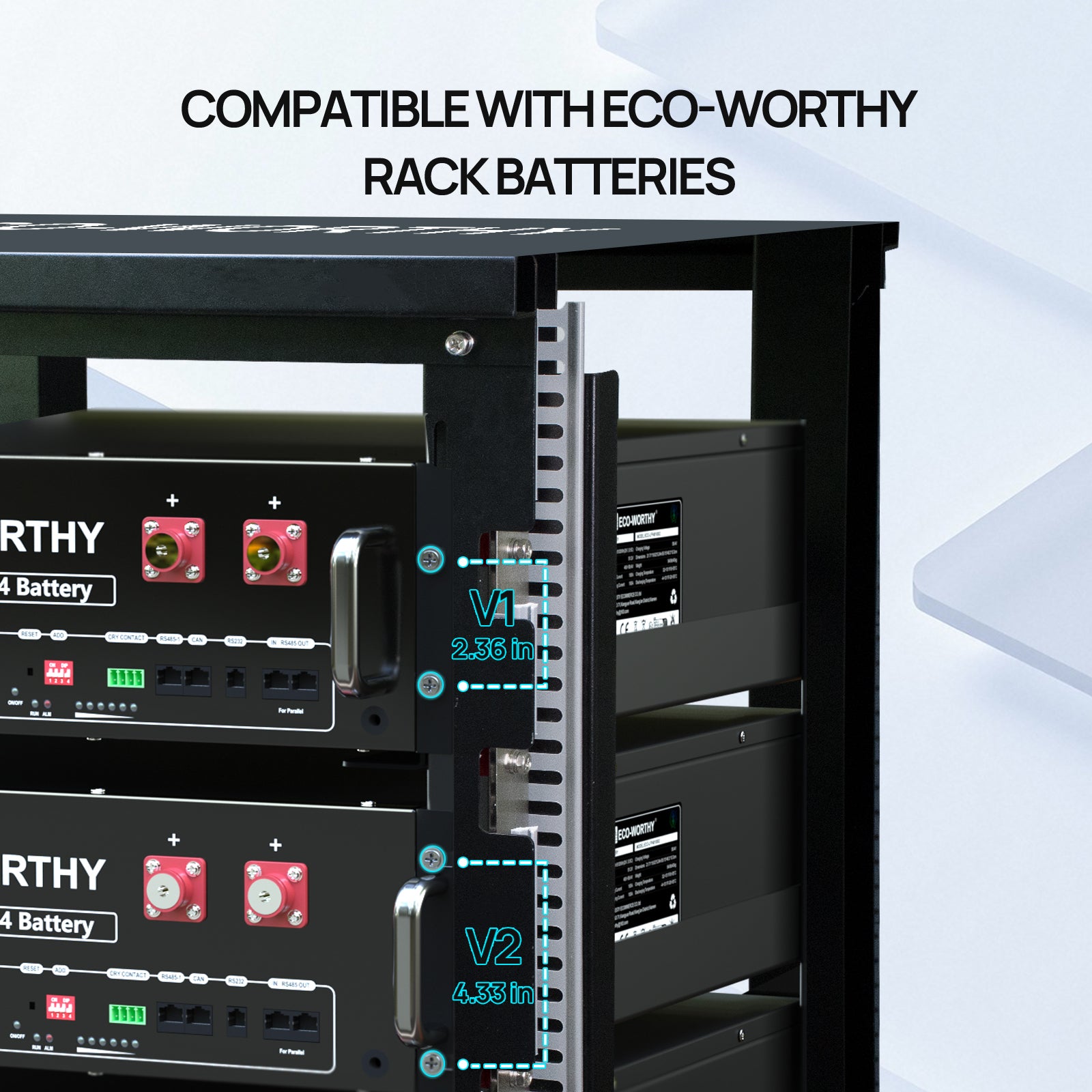 Eco - Worthy 6 - Layer 19 Inch Rack for Server Rack Battery - eco - worthy - uk