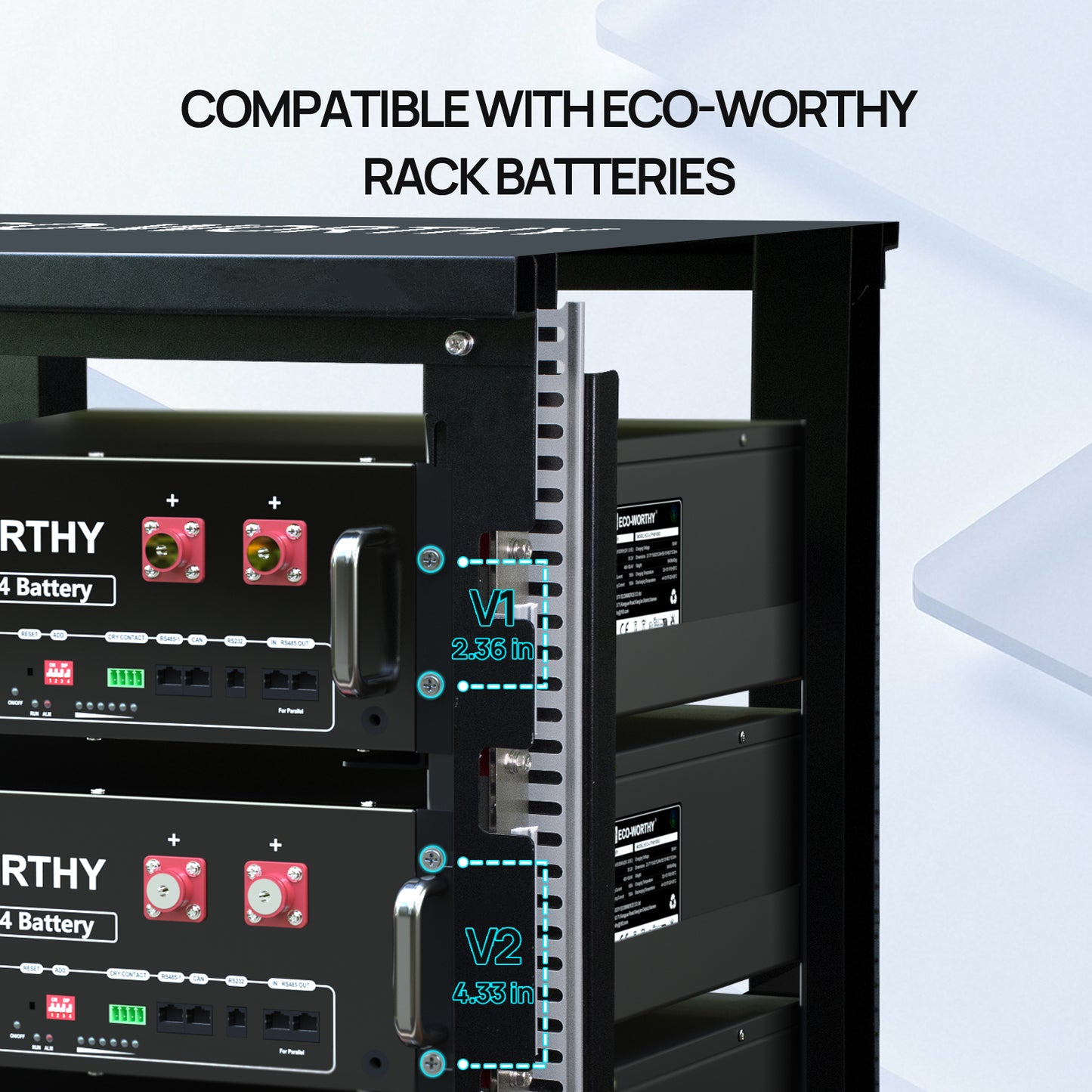 Eco - Worthy 6 - Layer 19 Inch Rack for Server Rack Battery - eco - worthy - uk