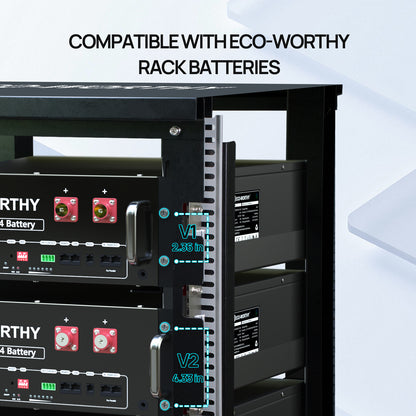 Eco - Worthy 6 - Layer 19 Inch Rack for Server Rack Battery - eco - worthy - uk