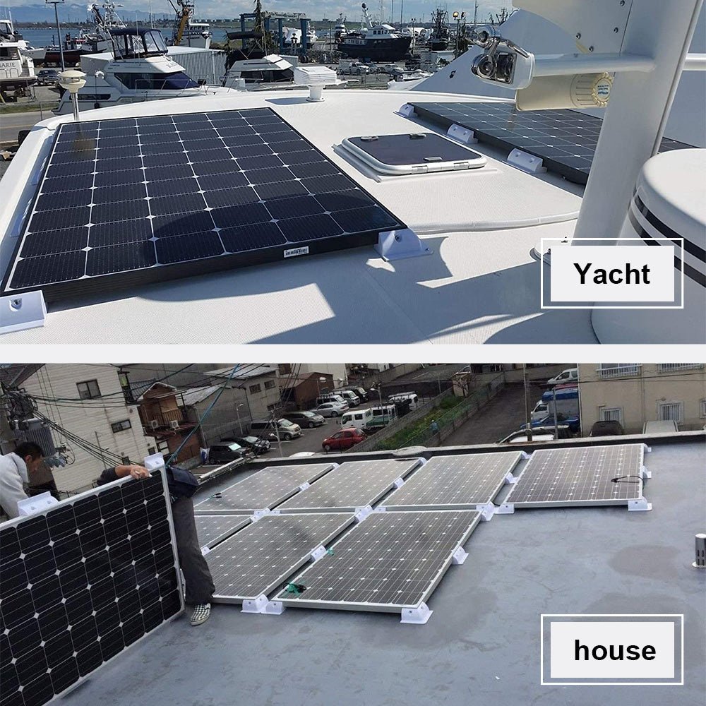 Eco-Worthy White Color Solar Panel Mounting Brackets for RV, Boats, Motorhomes - eco-worthy-uk