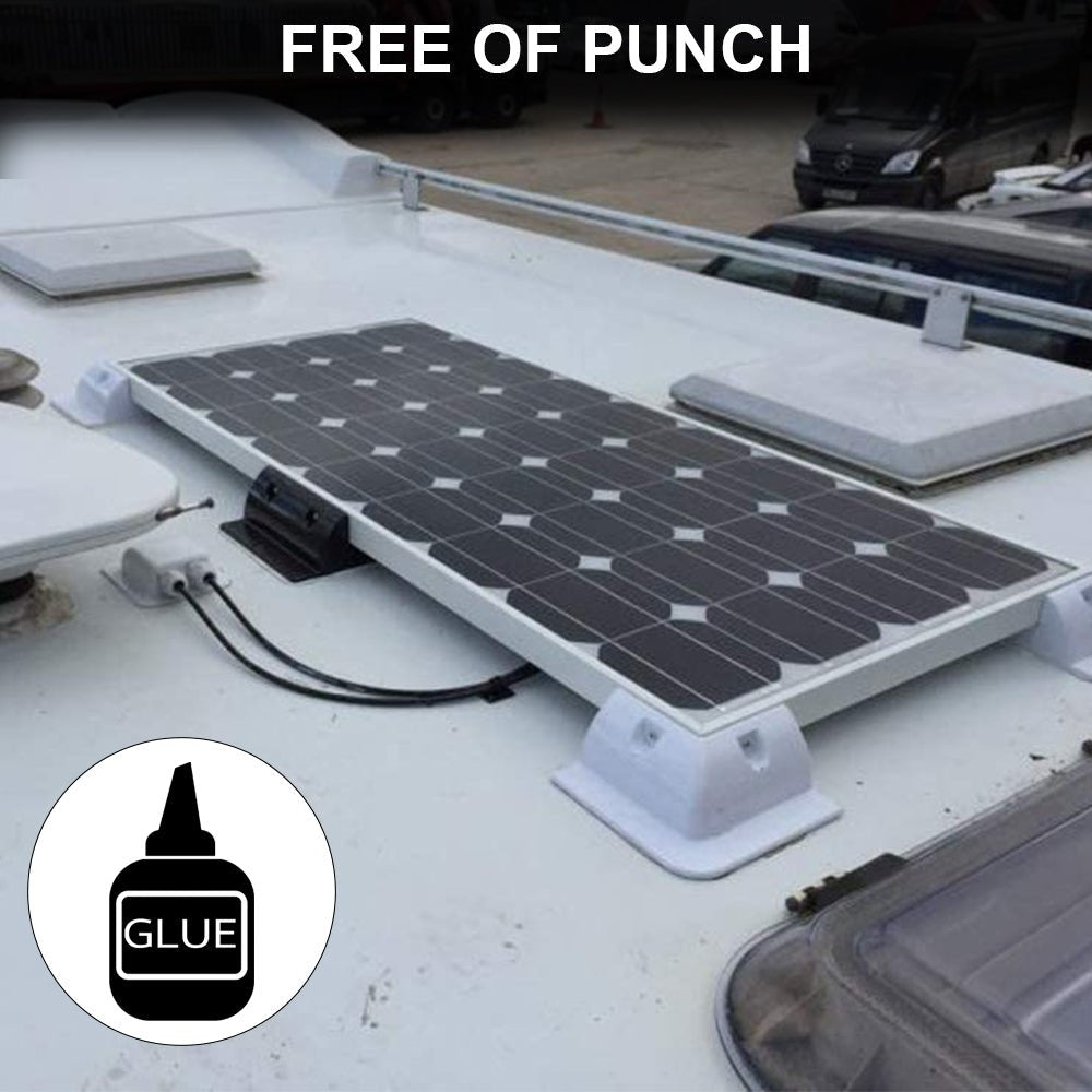 Eco-Worthy White Color Solar Panel Mounting Brackets for RV, Boats, Motorhomes - eco-worthy-uk