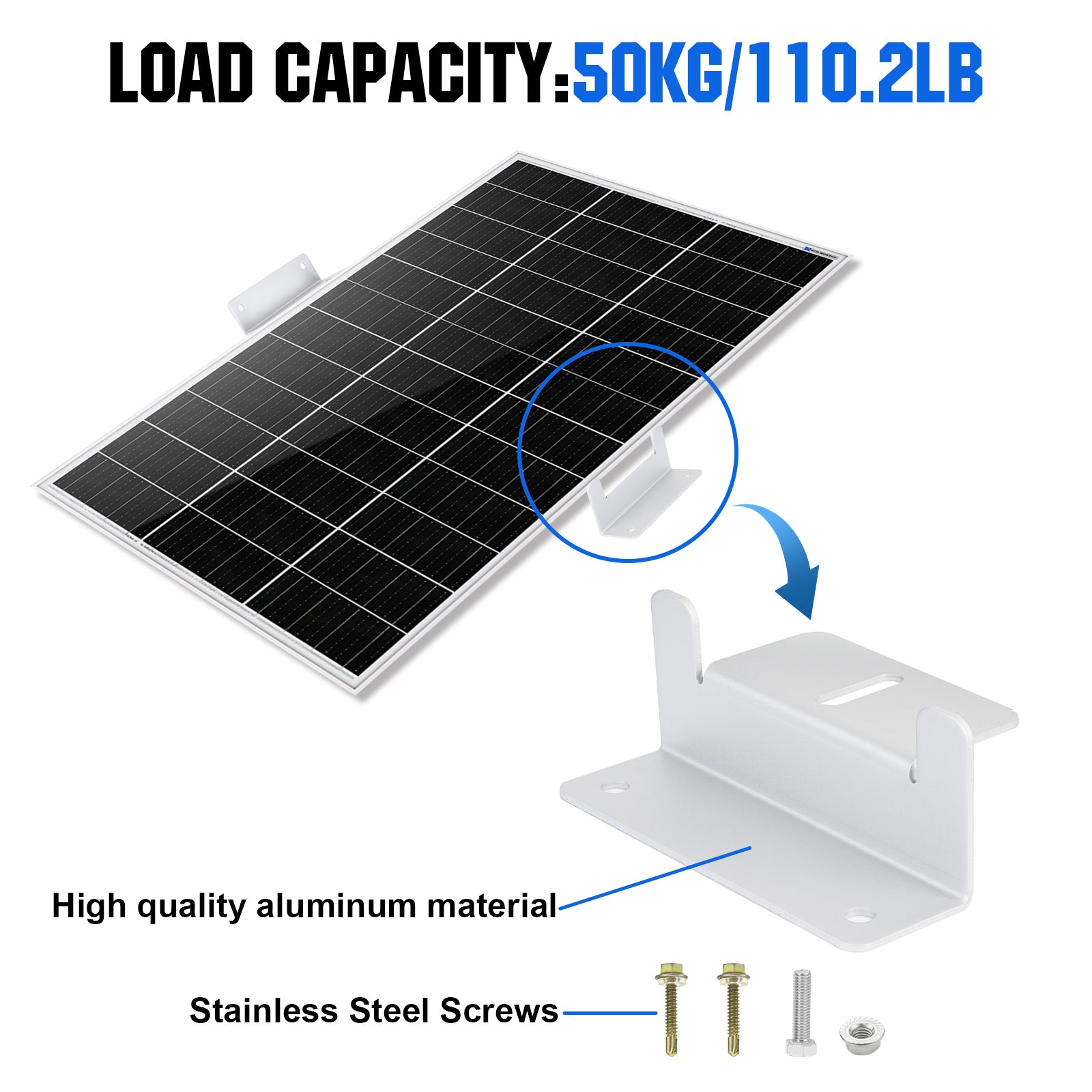 Eco-Worthy Z Style Solar Panel Mounting Brackets with Nuts and Bolts - eco-worthy-uk