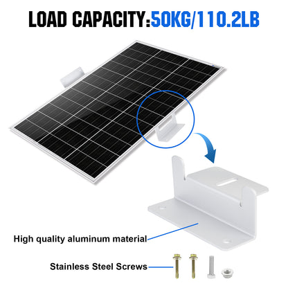 Eco-Worthy Z Style Solar Panel Mounting Brackets with Nuts and Bolts - eco-worthy-uk