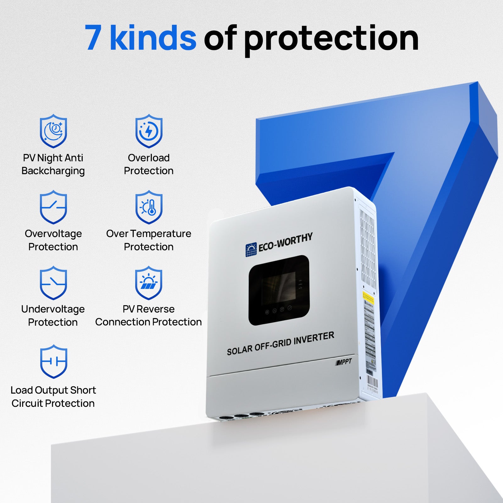 Eco Worthy 48V 5000W Solar All-in-one Inverter & 100A Controller for Off Grid System-8