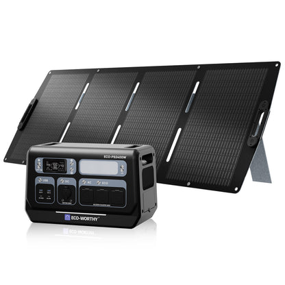Eco Worthy 2400W Portable Power Station with 2048Wh Lithium Battery - eco - worthy - uk