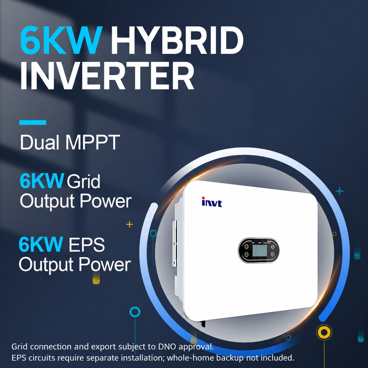 ECO-WORTHY 16kWh Hybrid Energy Storage System with 6kW Single Phase Hybrid Inverter - eco-worthy-uk
