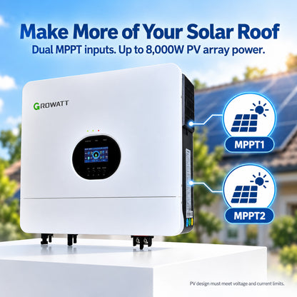 ECO-WORTHY Home Backup Power With 48V 100Ah LiFePO4 And 6000W 48V AIO Off-Grid Inverter - eco-worthy-uk