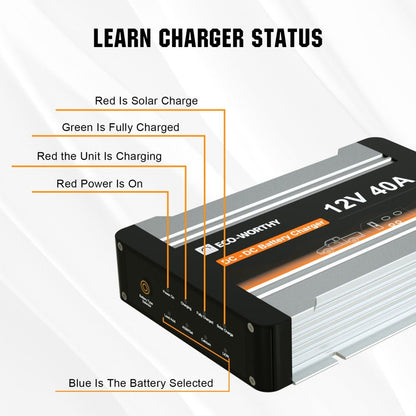 12V 20A & 40A DC to DC Charger On - Board MPPT Battery Charger - eco - worthy - uk