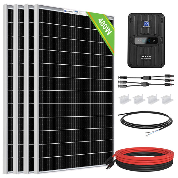 12V 480W Off Grid Solar Kit | Efficient & Expandable Solar Power
