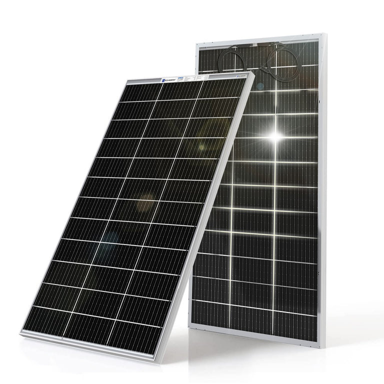 Bifacial 120W 12V Monocrystalline Solar Panel - eco - worthy - uk