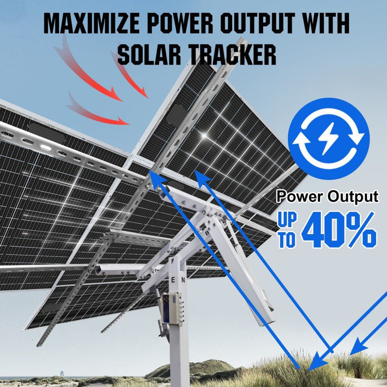 Bifacial 120W 12V Monocrystalline Solar Panel - eco - worthy - uk