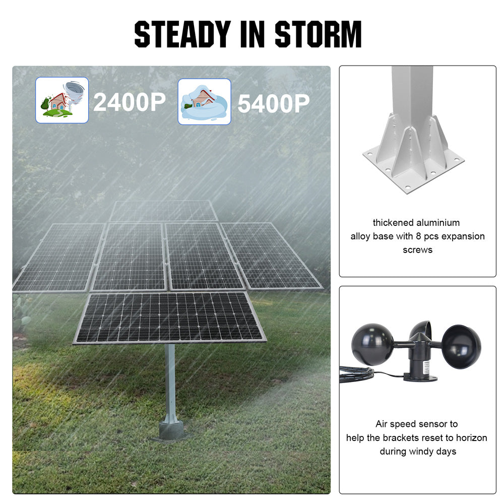 Dual Axis Solar Tracking System with Solar Tracker