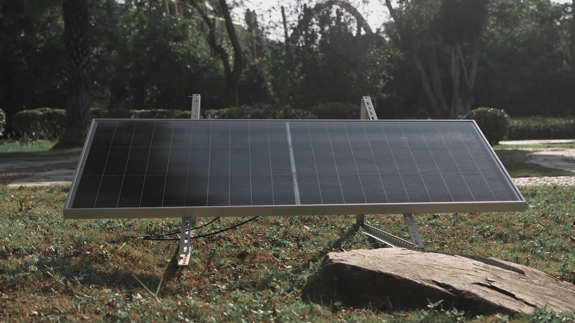 ECO-WORTHY 195W N-Type 18BB Bifacial Solar Panel with 25% High Conversion Efficiency