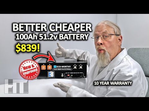ECO-WORTHY 48V(51.2V) 100Ah Server Rack Battery With Bluetooth & Wifi | 5.12kWh Lithium Battery (Version 3)