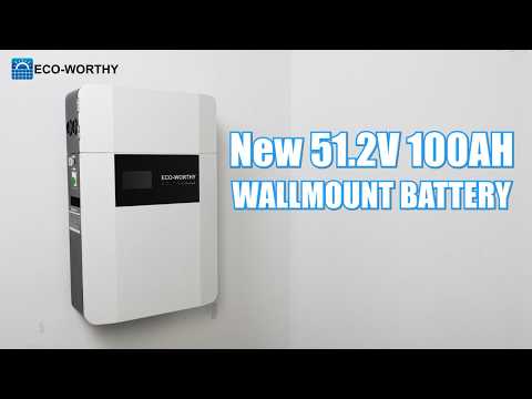 Eco-Worthy 48V 100Ah Wall-Mounted With Bluetooth & Wifi, 5.12kWh Lithium Battery