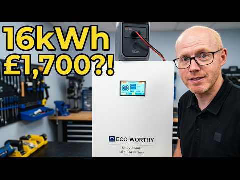 ECO-WORTHY 48V 314Ah Lifepo4 Lithium Battery with Bluetooth & WiFi and 16kWh for Home Solar & Backup