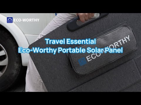 200W Foldable Solar Panel Suitcase for Outdoor Camping RV