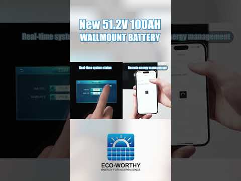 Eco-Worthy 48V 100Ah Wall-Mounted With Bluetooth & Wifi, 5.12kWh Lithium Battery