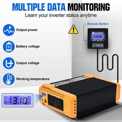 130W 260W 520W 12V 1/2/4 - Panel Off Grid Solar Kits with Lithium Battery - eco - worthy - uk