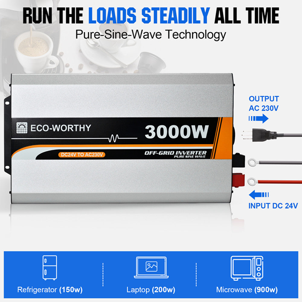 ecoworthy_24V_3000W_power_inverter_pure_sine_wave_2