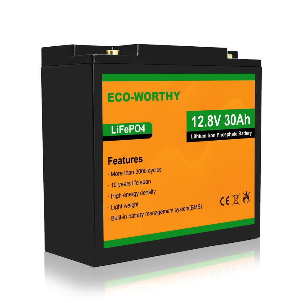 LiFePO4 12V 30Ah Lithium Iron Phosphate Battery | ECO-WORTHY
