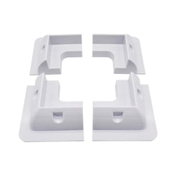 Eco-Worthy White Color Solar Panel Mounting Brackets for RV, Boats, Motorhomes