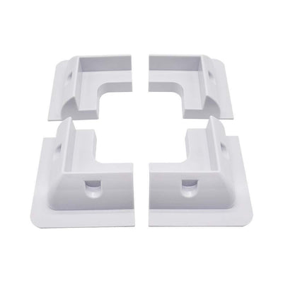 White Color Solar Panel Mounting Brackets for RV, Boats, Motorhomes - eco - worthy - uk