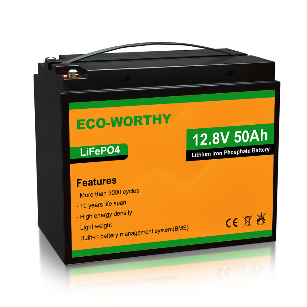 LiFePO4 12V 50Ah Lithium Iron Phosphate Battery | ECO-WORTHY – eco-worthy-uk