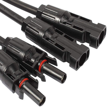 12AWG 1 Pair Solar MC4 Y Parallel Branch Connectors MFF&FMM Pair - eco - worthy - uk