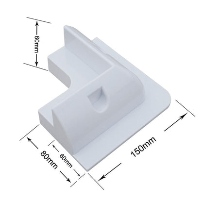 White Color Solar Panel Mounting Brackets for RV, Boats, Motorhomes - eco - worthy - uk