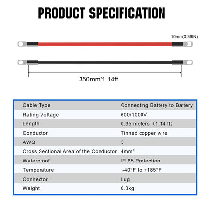 Battery Interconnect Cable - eco - worthy - uk