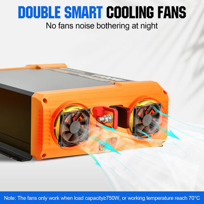 1100W Off Grid Pure Sine Wave Inverter 12V to 230V - eco - worthy - uk
