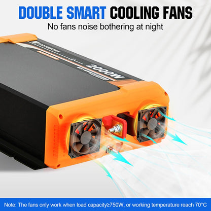 2000W Off Grid Pure Sine Wave Inverter 12V to 230V - eco - worthy - uk