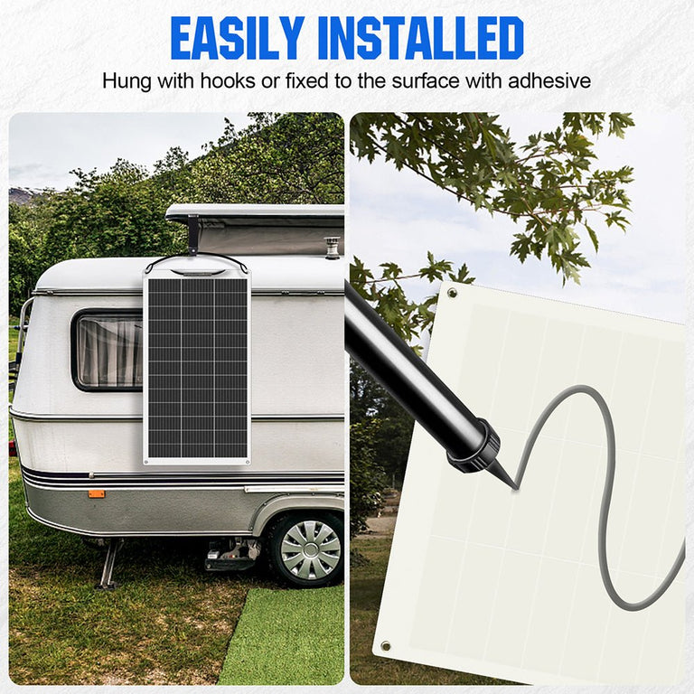 130W 12V Flexible Mono Solar Panel - eco - worthy - uk