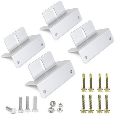 Z Style Solar Panel Mounting Brackets with Nuts and Bolts - eco - worthy - uk