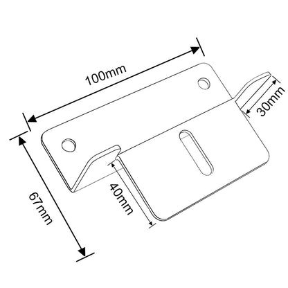 Z Style Solar Panel Mounting Brackets with Nuts and Bolts - eco - worthy - uk